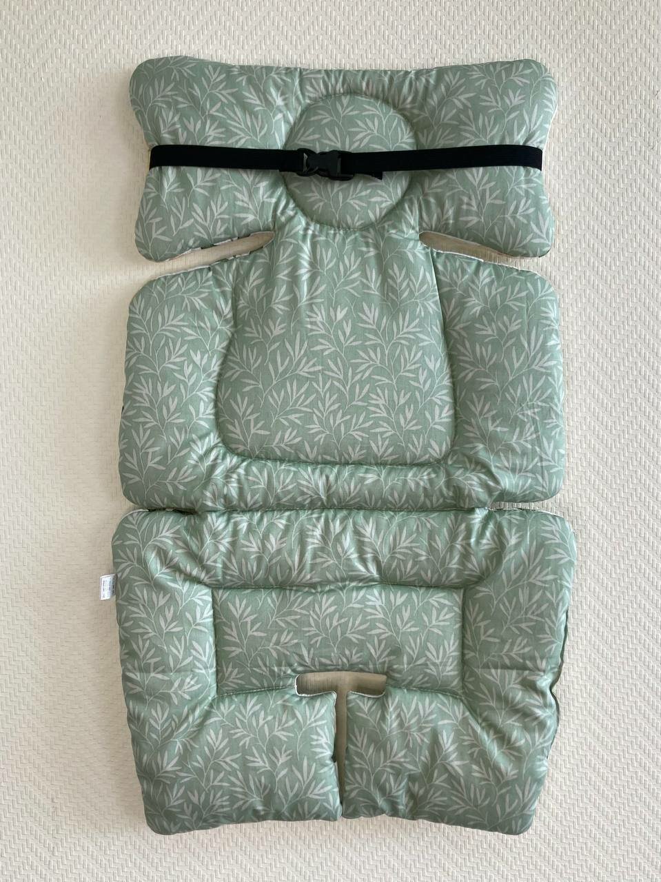 Матрас в коляску Baby.Eco.Decor / Матрасик в прогулочную коляску / Вкладыш-матрасик в автолюльку, в автокресло и в стул для кормления кролики — фото 1