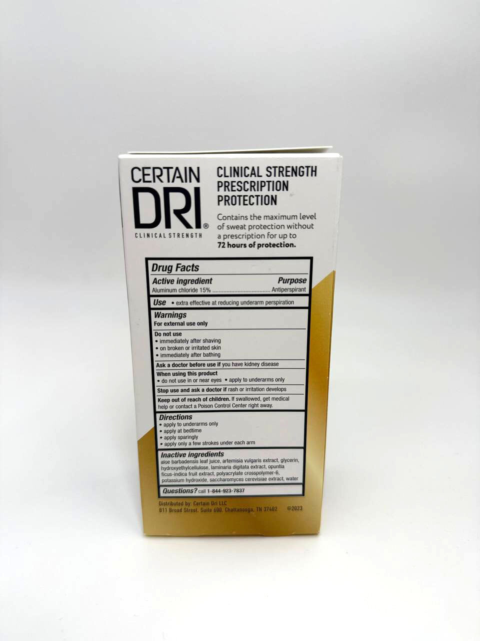 Certain Dri Prescription Protection 72H, клиническая сила, антиперспирант ролик, Aluminum Chloride 15%, 35 мл — фото 1