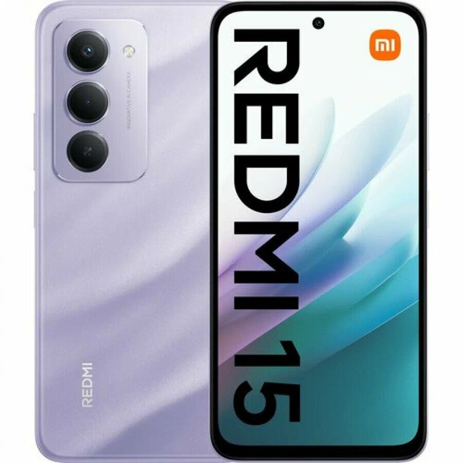 Смартфон Xiaomi Redmi 15, экран 6,9", 6 ГБ/128ГБ, NFC, 50Мп, аккумулятор 7000мАч