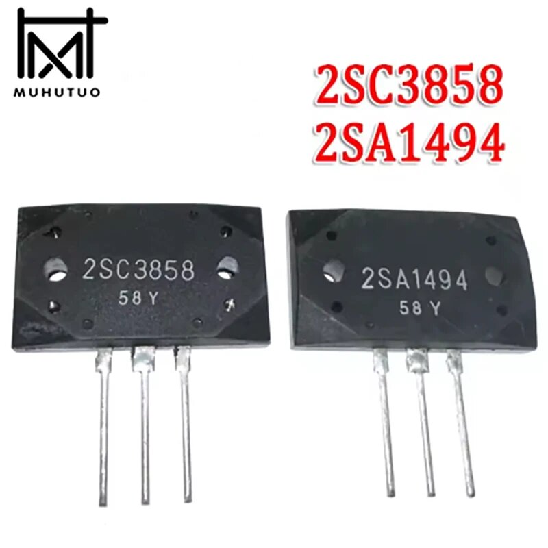 Новая трубка аудиоусилителя 2SA1494 2SC3858 A1494 C3858, тройная трубка для сопряжения усилителя Ken, прямая вставка MT-200, A1494 C3858 1Pair