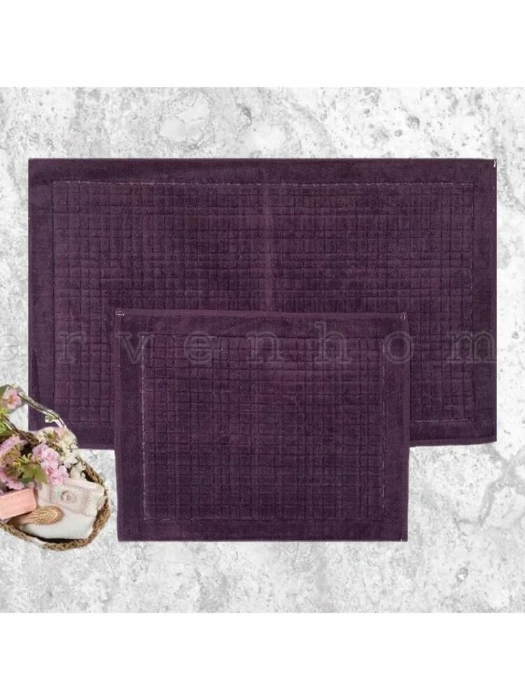 Набор ковриков для ванной Karven EKOSE mor/фиолетовый