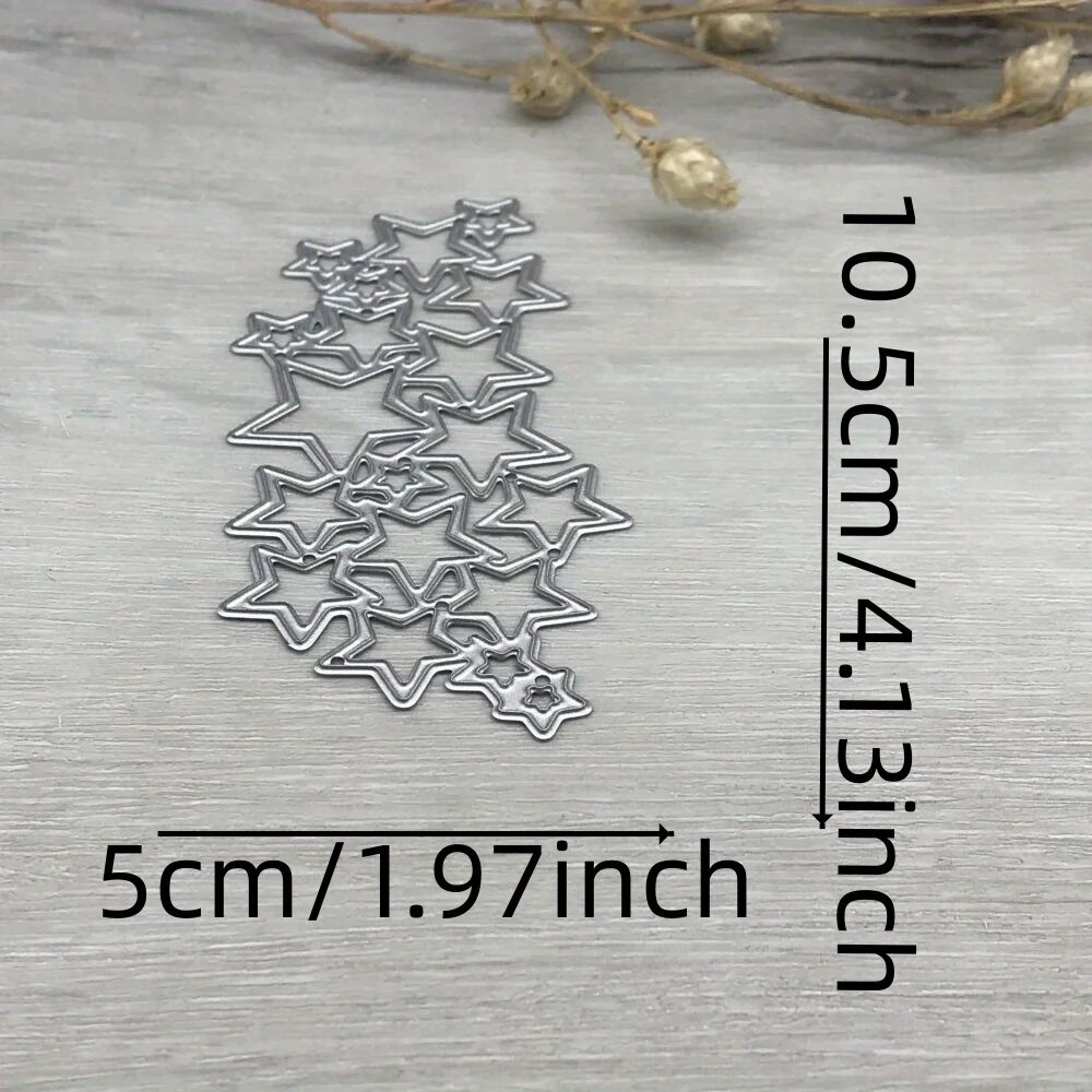 Металлические штампы для скрапбукинга звезда F-827