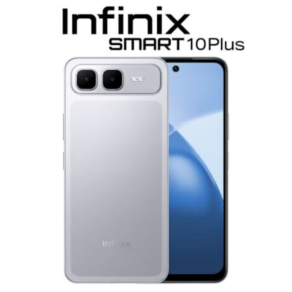 Смартфон Infinix Smart 10, Titanium Silver, 4/64 GB, диагональ 6.7", 120 Hz