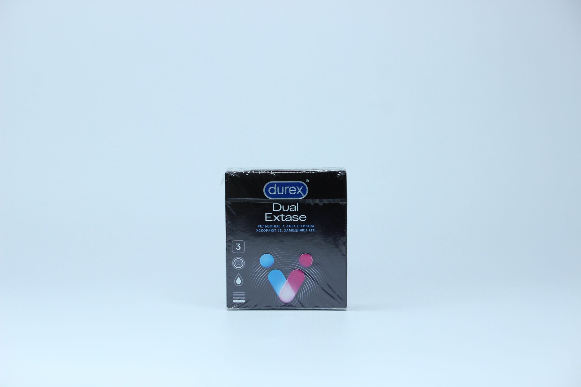 Презервативы Durex Dual Extase, 3 шт в упаковке — фото 1