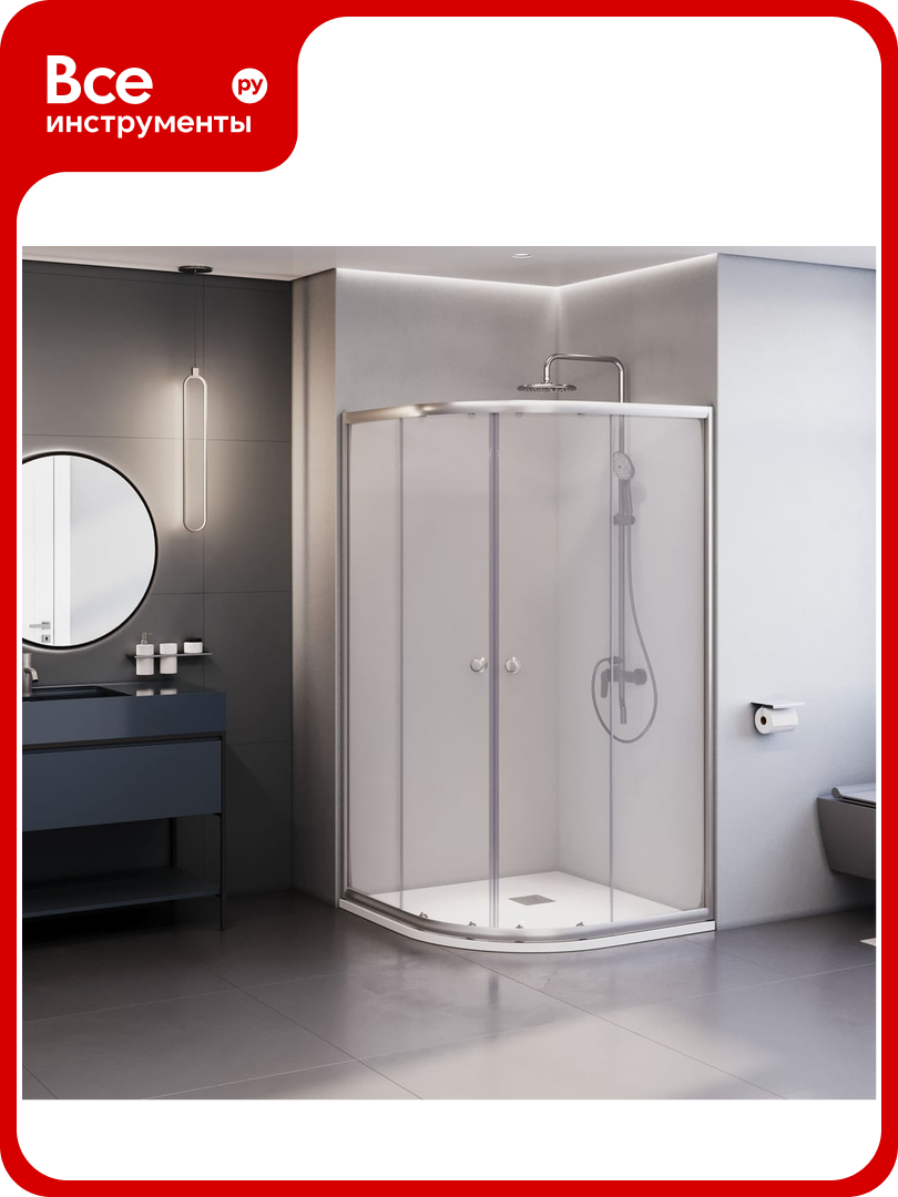 Душевой уголок RGW Dolphin TN-206-J 90х90х185 стекло прозрачное - фото №1