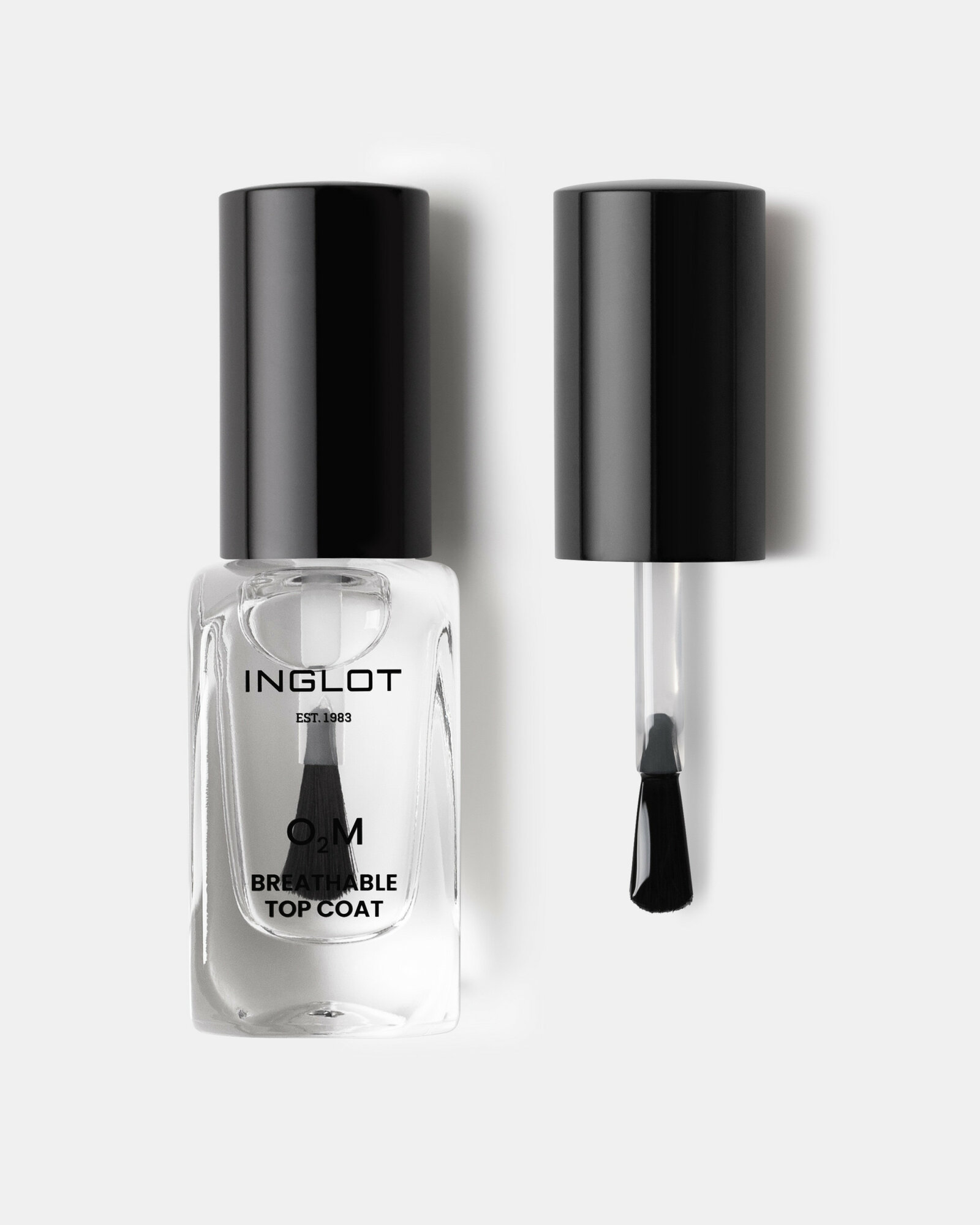 Закрепитель лака INGLOT O2M BREATHABLE TOP COAT, профессиональный, стойкий, для ногтей — фото 1