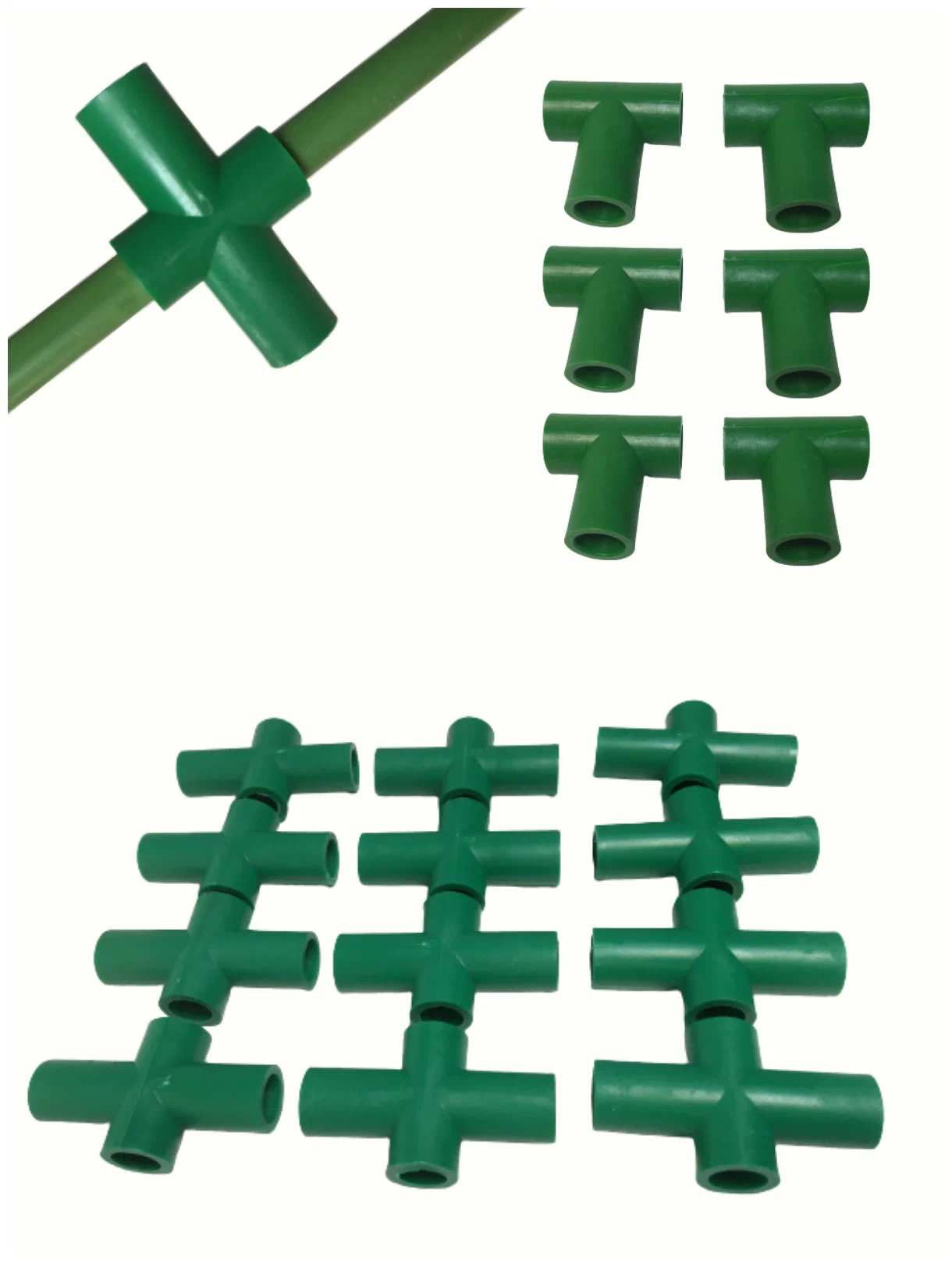 Комплект креплений Лиана для сборки парников d 10-12 мм пластиковый