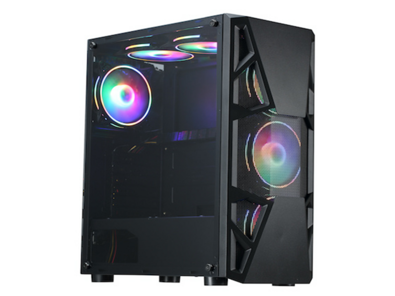 Корпус Formula CL-3303B RGB черный без бп ATX 2xUSB2.0 1xUSB3.0 audio bott PSU