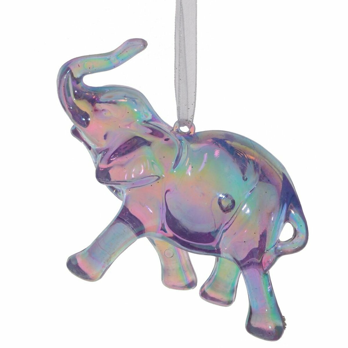 Украшение новогоднее Слон L9 5 W3 H8 см фиолетовый