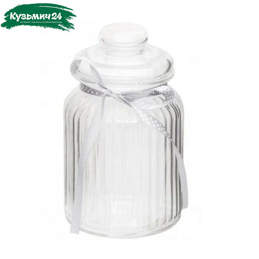 Банка для сыпучих продуктов Attribute Fleur стекло 1 л