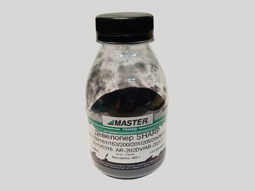 Изображение товара Девелопер Sharp AR-160/161/163/200/201/205/206/M160/5015/5316/M236/M276/5625, AR-202DV/AR-202LD/AR-271DV, 400г/банка, Master