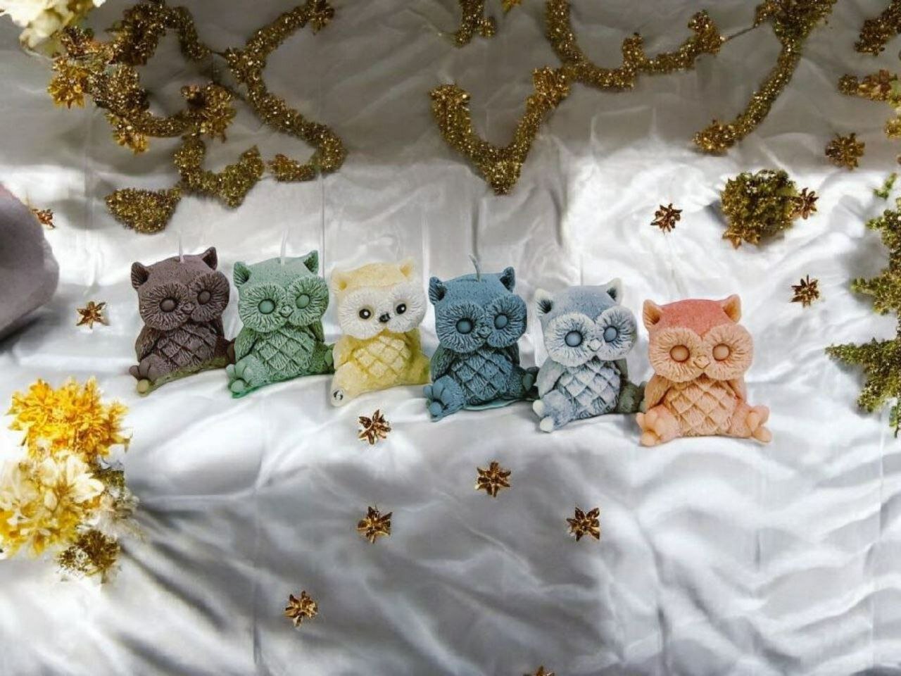 Свеча "Новогодний декор", цветочный аромат, розовый, 40 ч горения, фигурная, 6 см — фото 1