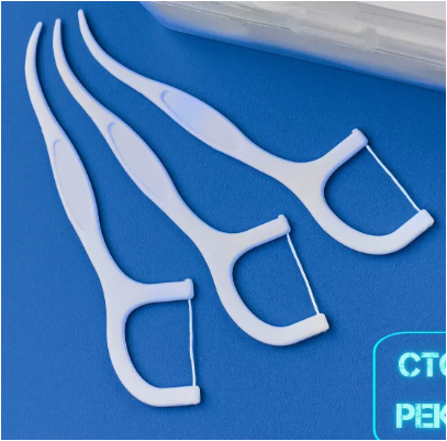 Супер зубочистка с зубной нитью - это эффективное средство для ухода за полостью рта 100 штук . — фото 1