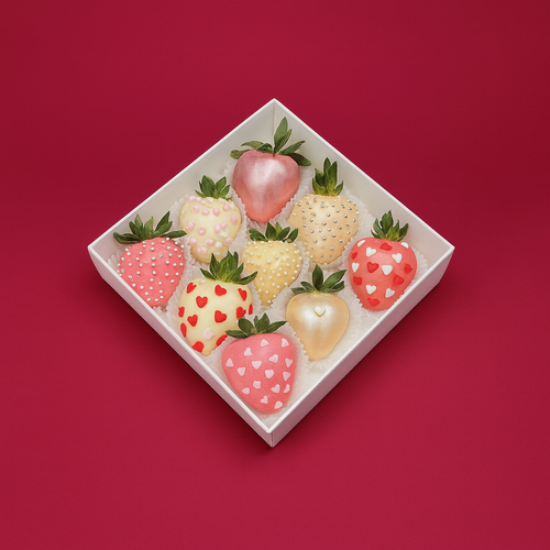 Изображение товара Клубника в бельгийском шоколаде 9-12 шт в подарочной упаковке