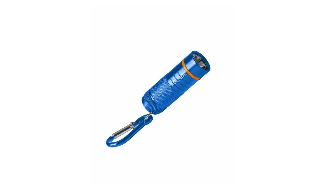Фонарь брелок 1ВтLED 4xLR44 входят в комплект корпус анодир. алюм. карабин космос KOC205B