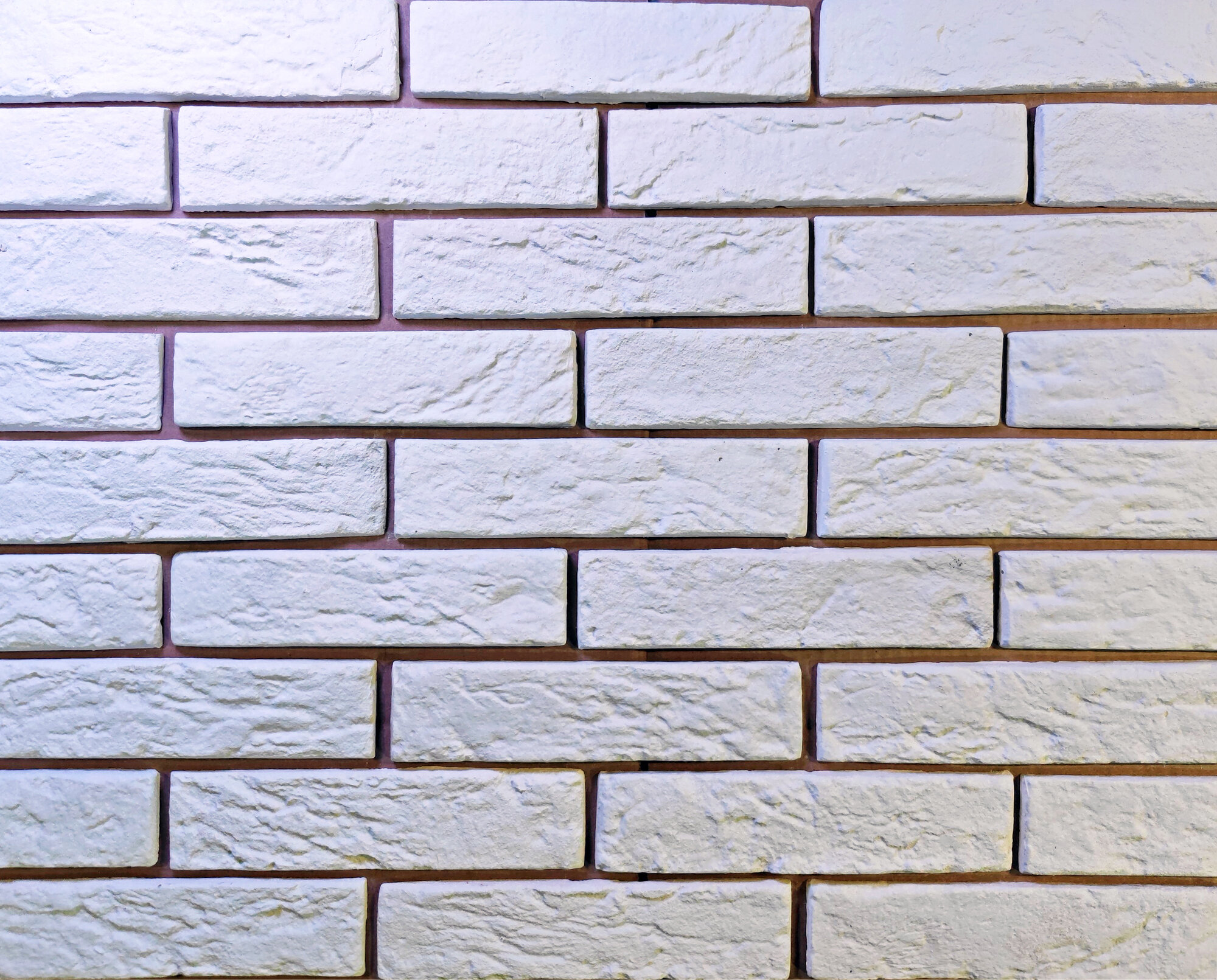 Облицовочный кирпич Ramo "Верона фино" для внутренней отделки гипсоцементный белый 1м2