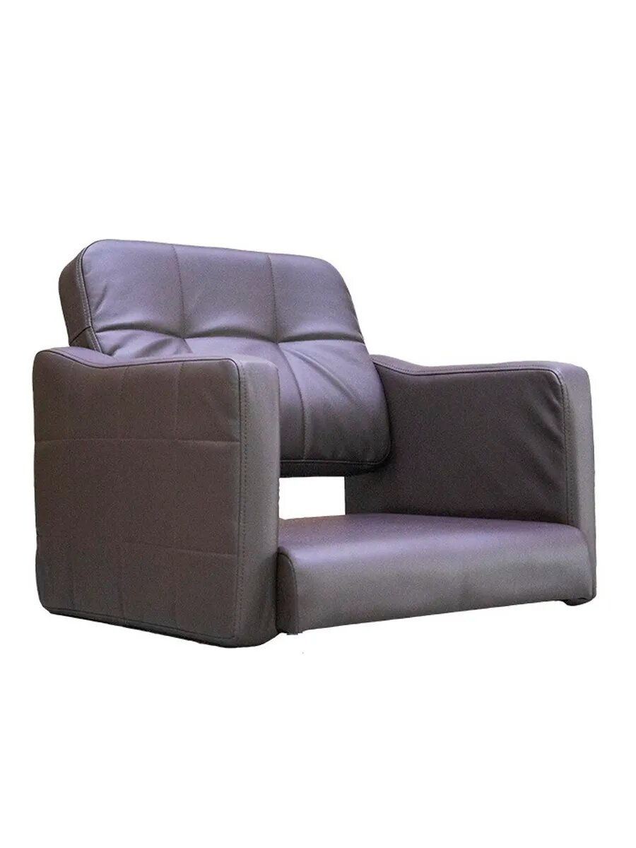 Кресло парикмахерское A-02КОР NEW под гидравлику коричневое