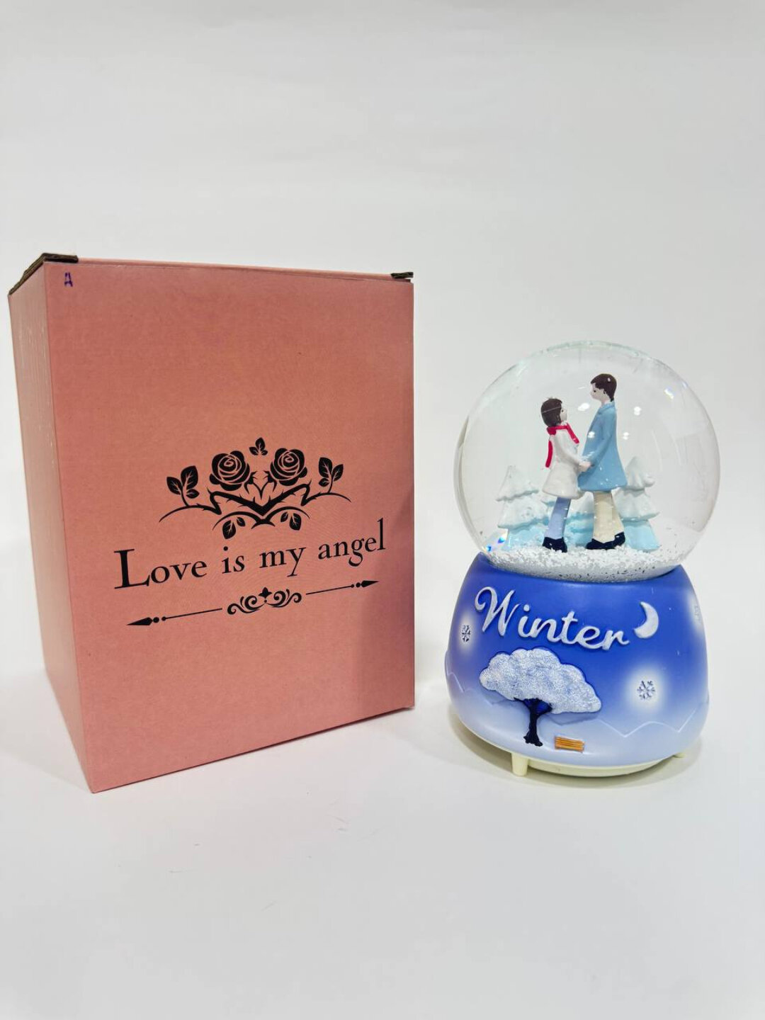 Музыкальный шар Giftmania 46-24, Синий, светодиодный, гипс, 25 см