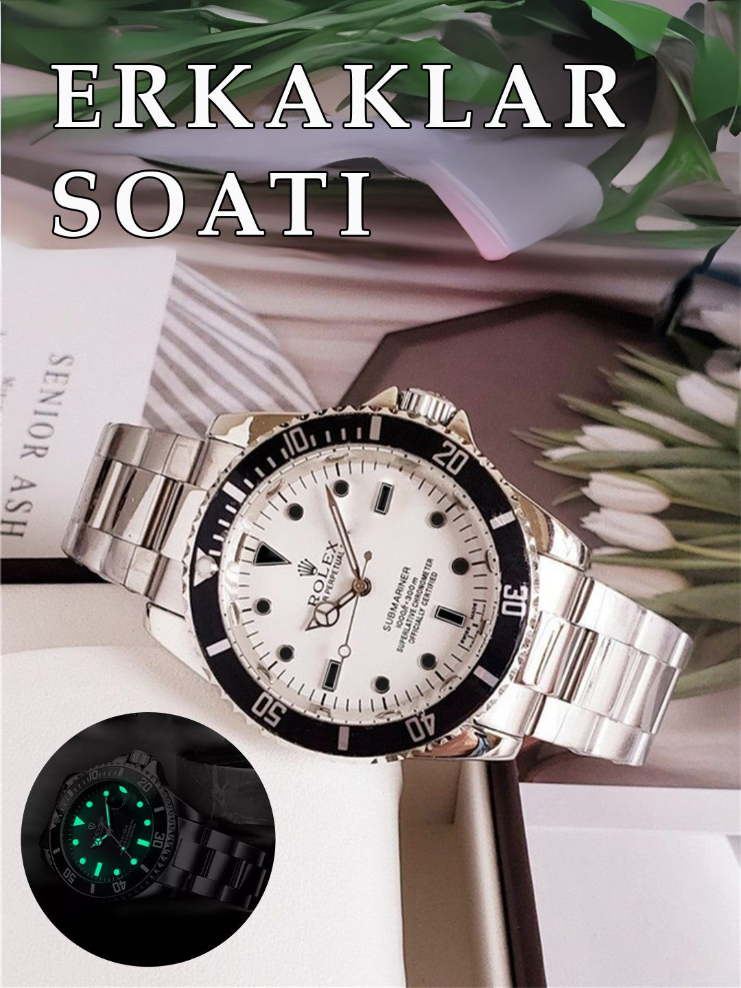 Наручные часы 1960, зеленый, — фото 1