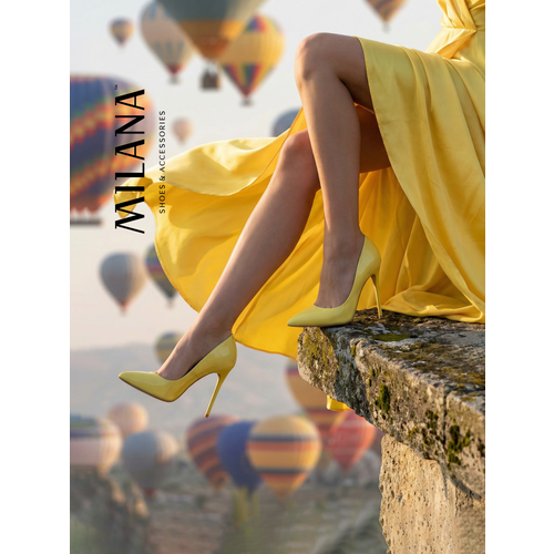 фото Туфли лодочки milana, размер 35, желтый