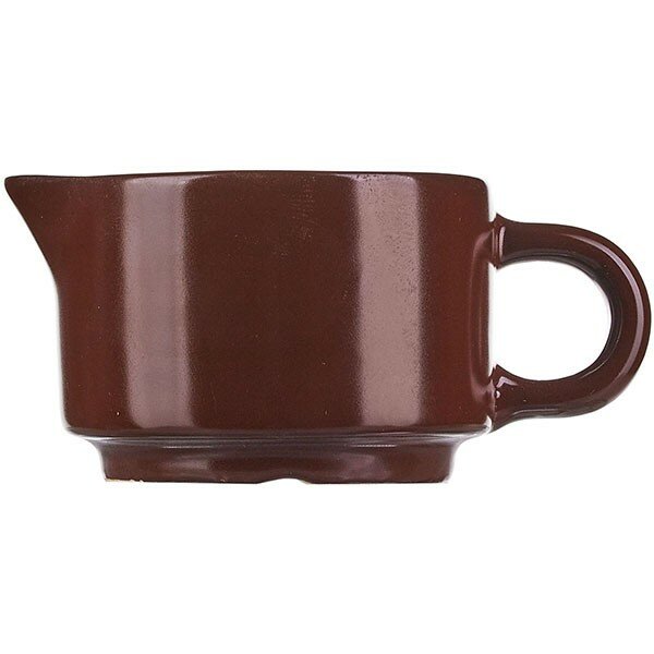 Сливочник  Шоколад  D 6 5  H 4см  тем  корич   Борисовская Керамика 