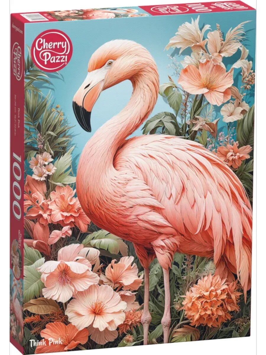Пазл для взрослых 1000 элементов Розовый фламинго