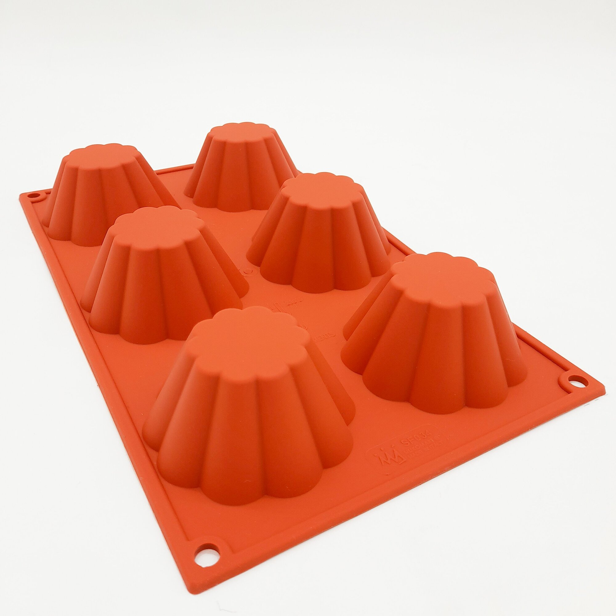 Форма силиконовая Silikomart SF034 "Бриошь" d-79мм, h-37мм, v-6 ячеек по 110мл