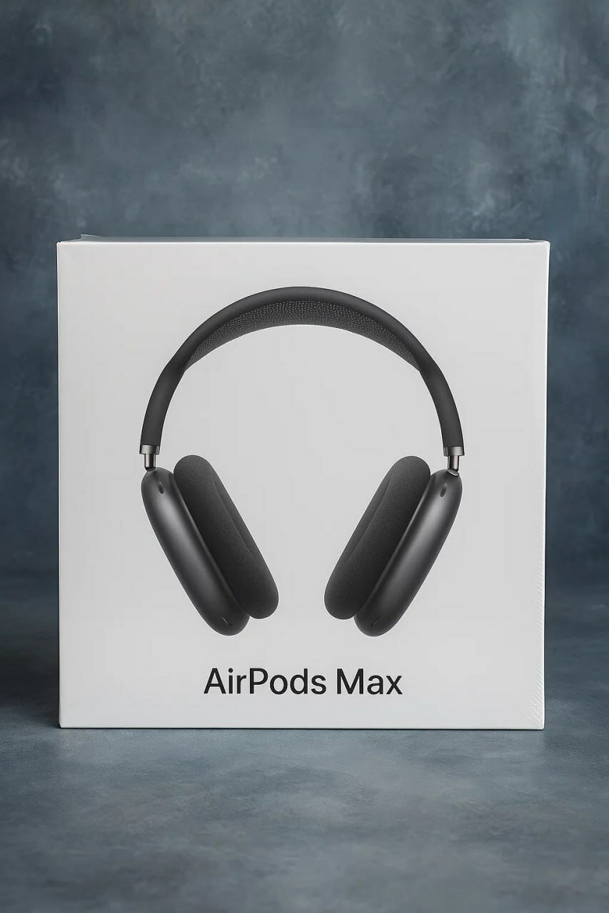 Наушники Apple AirPods Max, активное шумоподавление, до 20 ч автономной работы, оригинальный чехол цвет черный — фото 1