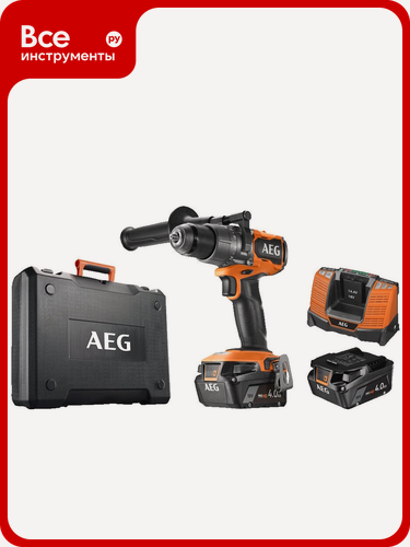 Изображение товара Бесщеточная аккумуляторная ударная дрель-шуруповерт AEG 18В BSB18C3BL-402C 4935478938
