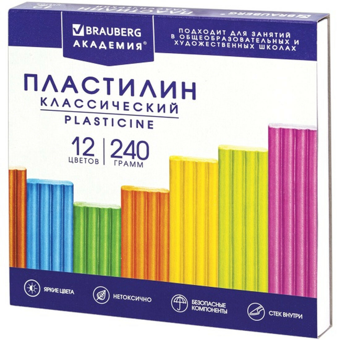 Пластилин Brauberg классический 