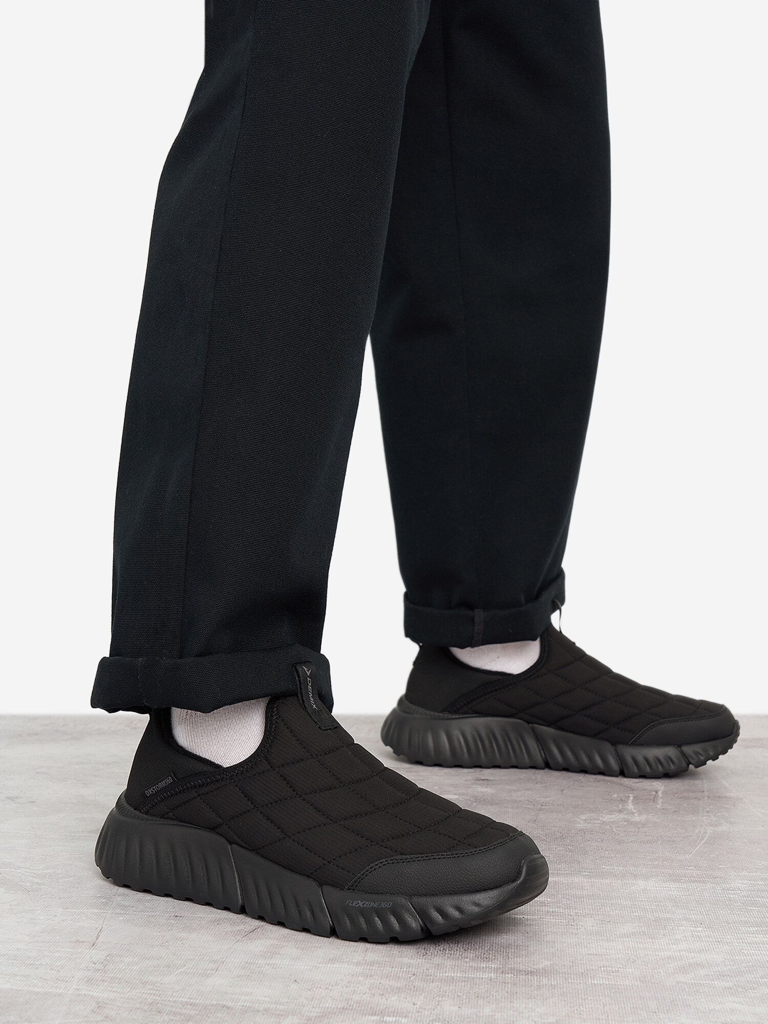 Кроссовки Demix ATLANTA 5 SLIPON M, размер 12.5, черный