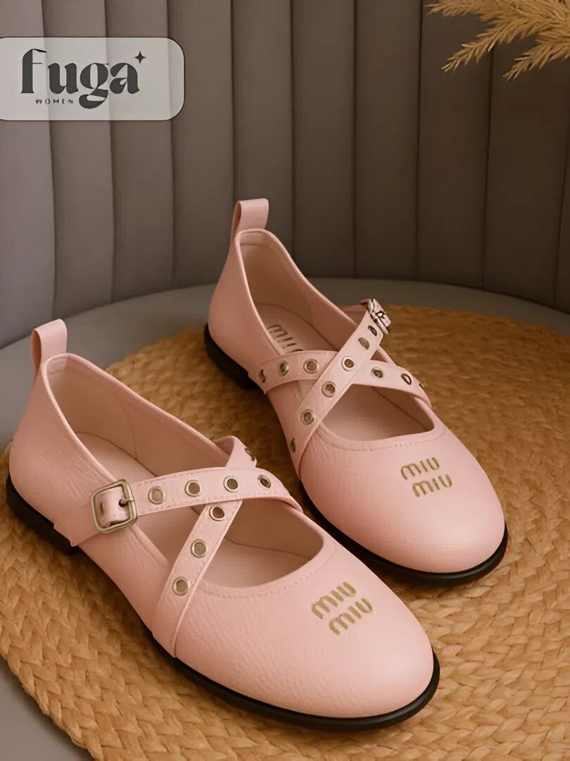 Туфли Miu Miu линейка, размер 40, розовый,