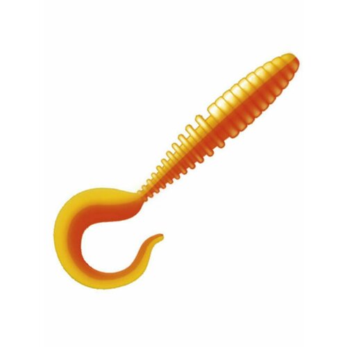 Приманка ZUB-TWIST 75 мм-6 шт, (цвет 405) желтый верх - оранжевый низ