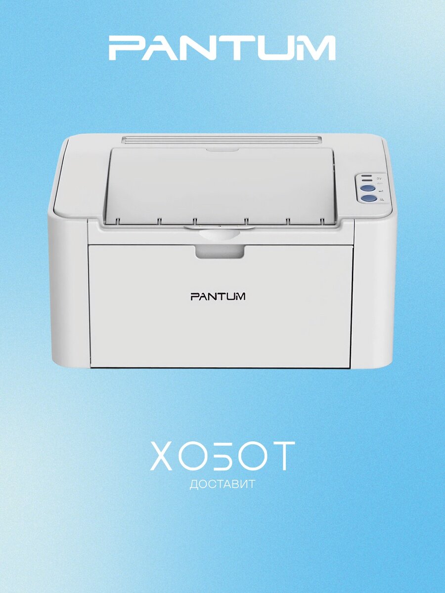 Принтер лазерный Pantum P2518 Grey (A4, 1200dpi, 22ppm, 32Mb, USB) (P2518)