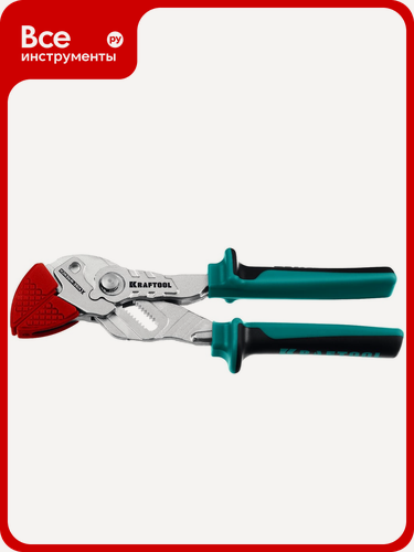 Изображение товара Клещи переставные-гаечный ключ KRAFTOOL Vise-wrench 180 мм 22066, с постоянно параллельными губкам