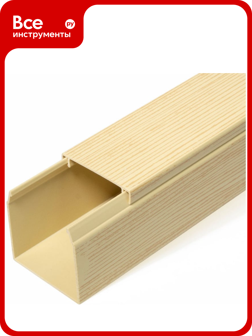 Кабель-канал Промрукав сосна 2-й замок 40х40 2м PR.025448