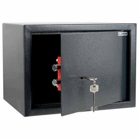 Сейф мебельный DASWERK SC-250KL (250х350х250 мм) ключевой замок графит 291342