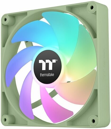 Вентилятор для корпуса Thermaltake CT120 Sync Matcha ARGB 120х120x зеленый 4-pin 25.8дБ (упак:2шт)