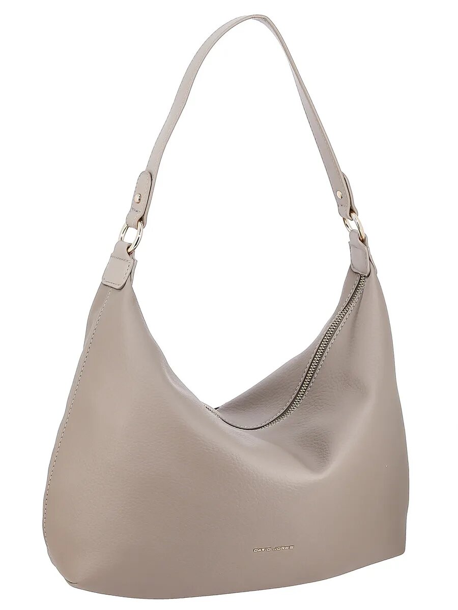 Сумка хобо DAVID JONES, серый — фото 1