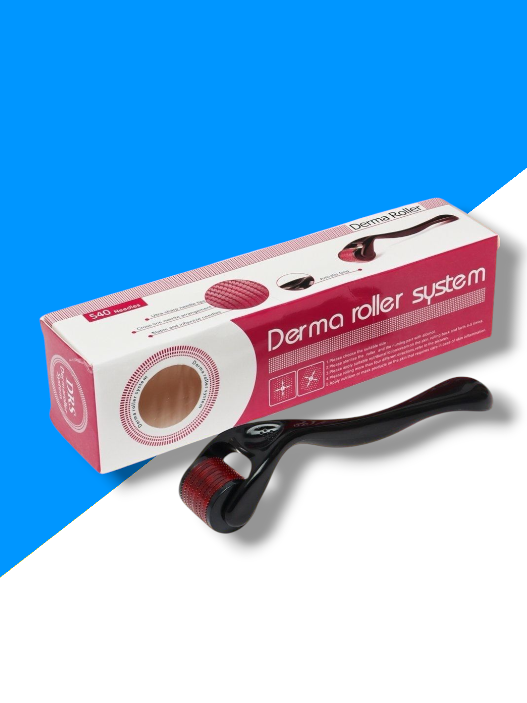 Minoxidil Массажер мезороллер для лица Derma Roller, 540 игл