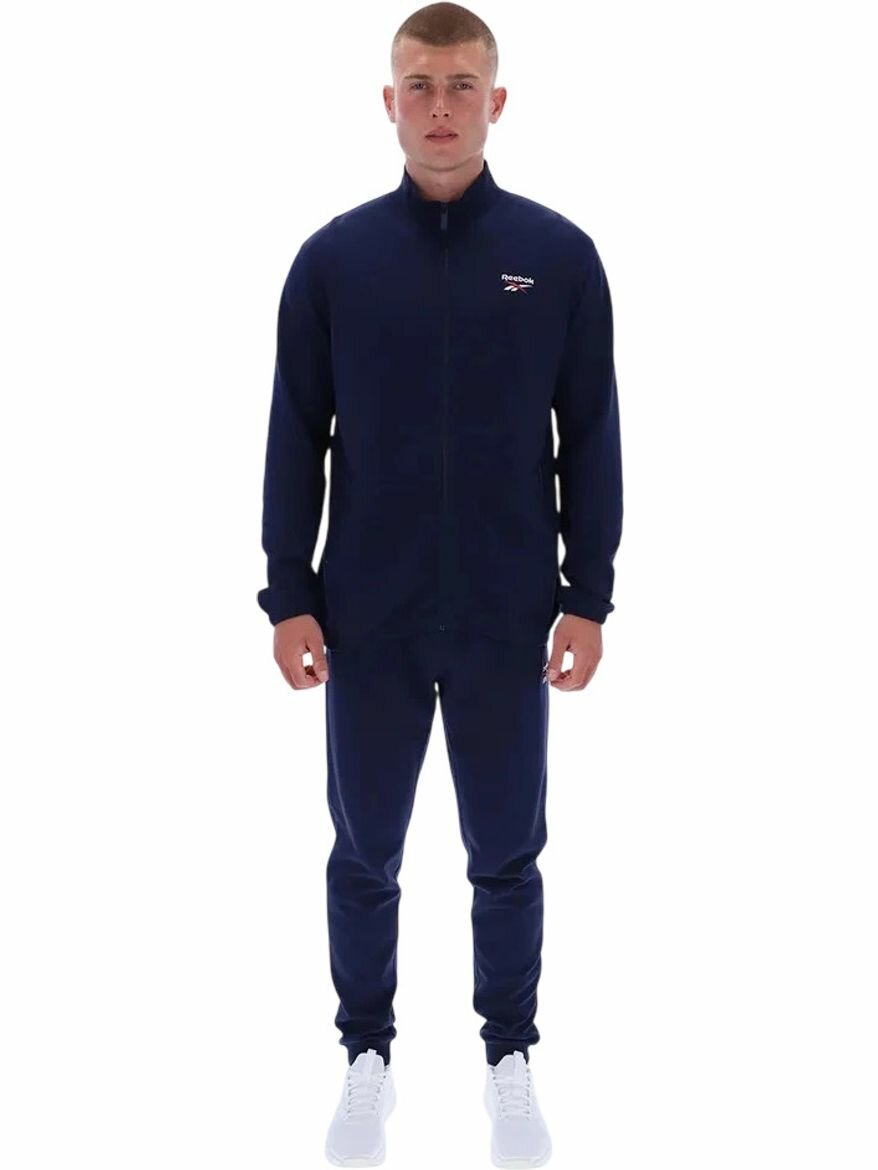 Костюм спортивный Reebok Banks 2 Col Logo Zipped 2Pc Tracksuit, размер L, синий