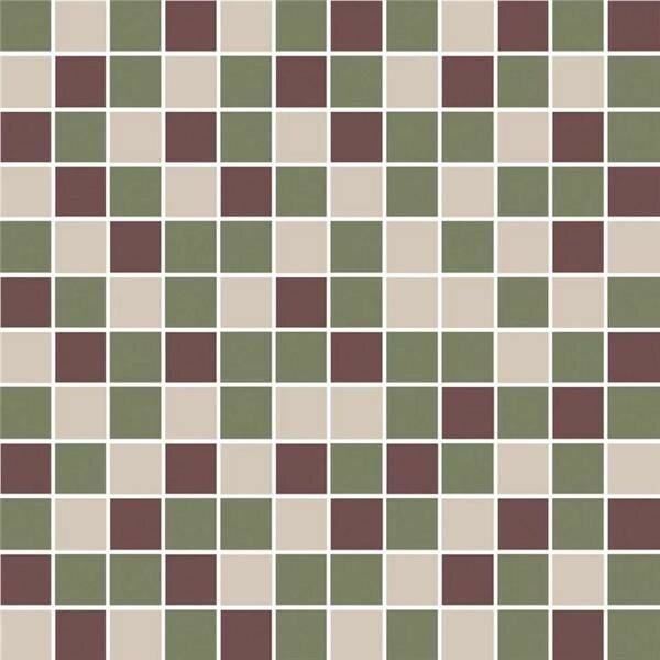 Мозаика керамическая Kerama Marazzi KMD2MSM011MN Темари микс зелёный бордовый 29.8x29.8x0.35 см (цена за 1 штуку)