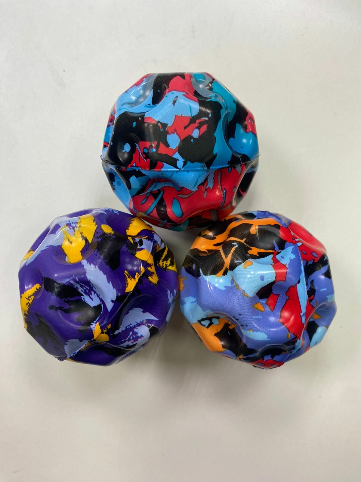 Мяч попрыгунчик гравитация 3 шт / Галактический мяч антистресс / Moon ball