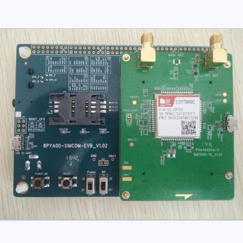 SIMCOM SIM7000C SIM7000A SIM7000E макетная плата Cat-M/NB-IoT/GSM модуль 100% новый и оригинальный модуль сварной комплект платы EVB, SIM7000E TE-KIT