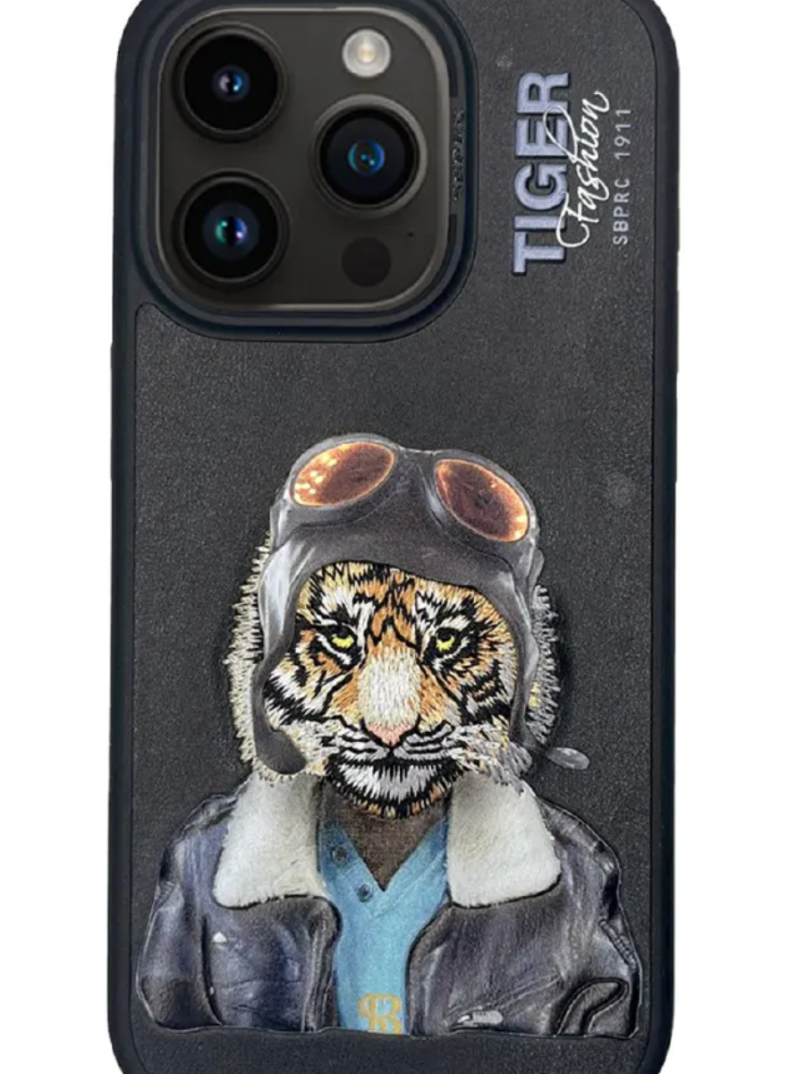 Чехол Fergus Tiger, для iPhone 15 Pro , силикон, защита, уникальный тигриный дизайн