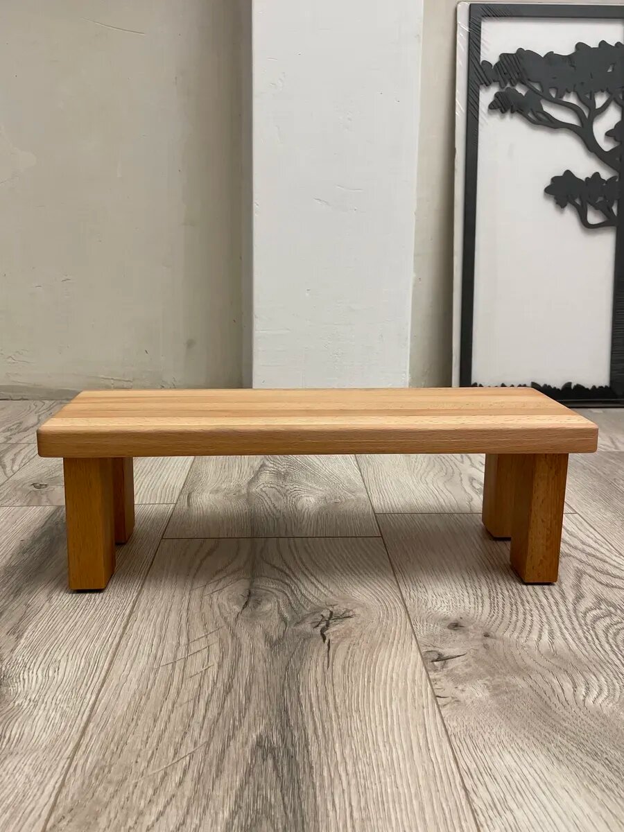 Подставка для ног из натурального бука40/15/12 светлая