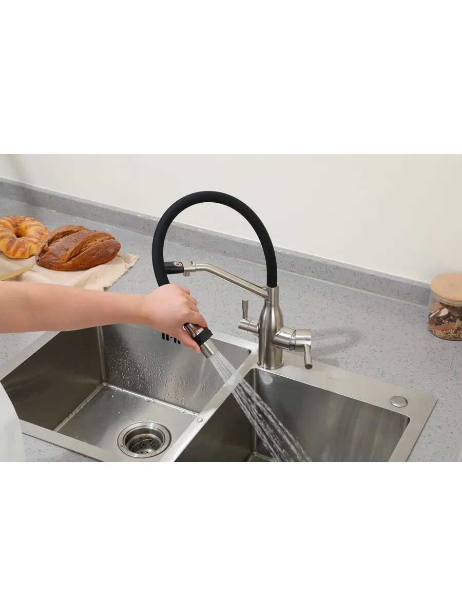 Смеситель для кухни с подключением к фильтру FRAP F4397-5 — фото 1