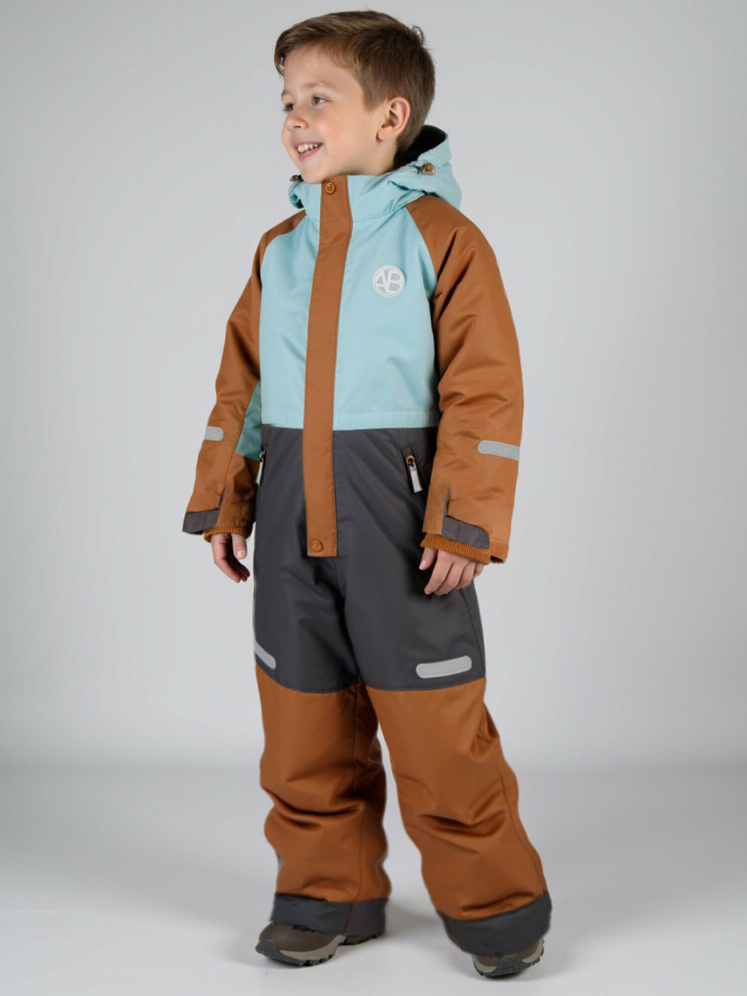 Комбинезон утеплённый Amarobaby Active, размер 116-122, , голубой — фото 1