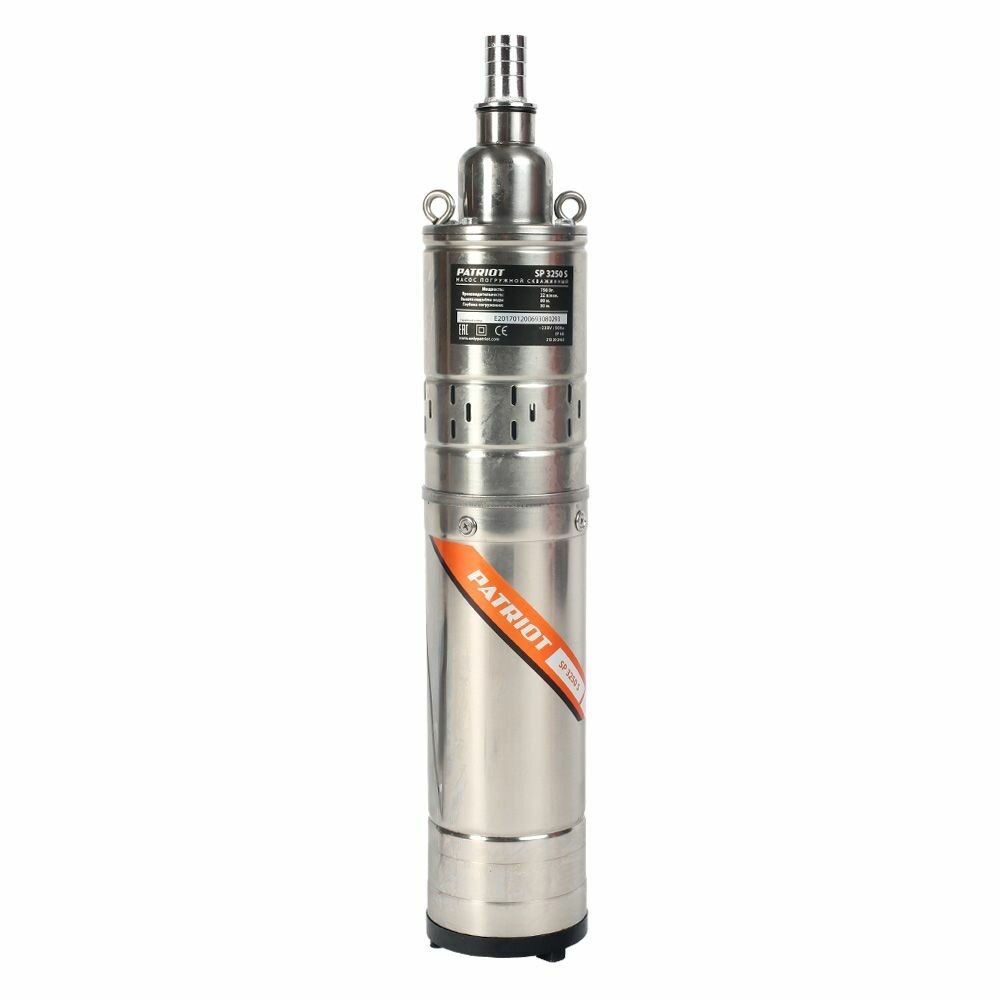 Насос скважинный Patriot SP3250S винтовой нержавеющая сталь защита от сухого хода 750Вт