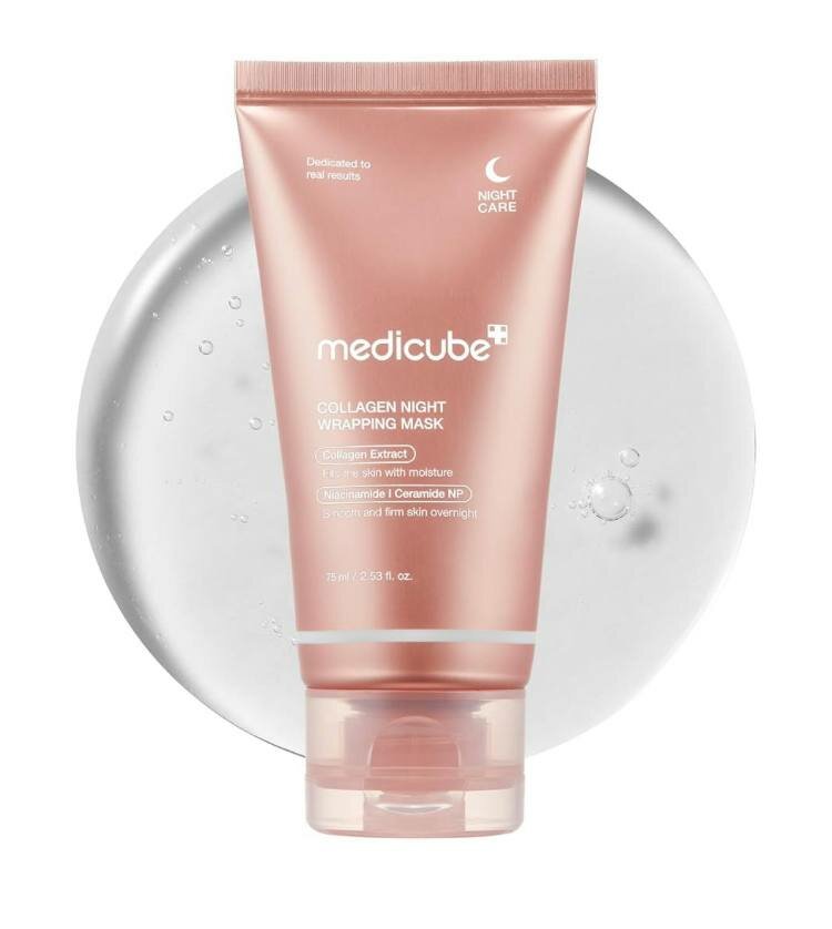 Ночная маска Medicube "Collagen Night Wrapping Mask ", для лица, для упругости кожи 75мл
